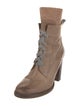Brunello Cucinelli Leather Lace-Up Boots