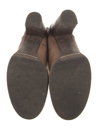 Brunello Cucinelli Leather Lace-Up Boots