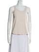 Brunello Cucinelli Silk Scoop Neck Top