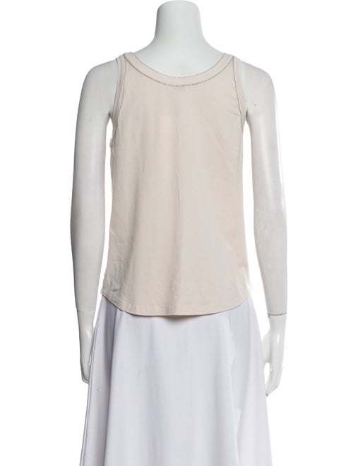 Brunello Cucinelli Silk Scoop Neck Top