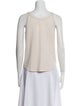 Brunello Cucinelli Silk Scoop Neck Top