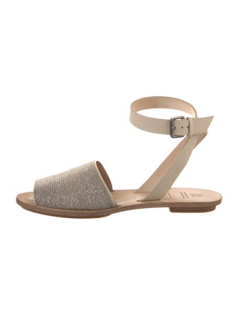 Brunello Cucinelli Monili Leather Sandals