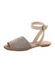Brunello Cucinelli Monili Leather Sandals