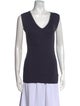 Brunello Cucinelli V-Neck Sleeveless Top