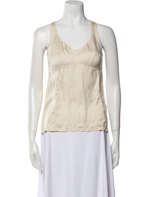 Brunello Cucinelli Silk V-Neck Top