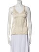 Brunello Cucinelli Silk V-Neck Top