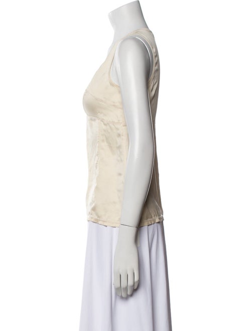 Brunello Cucinelli Silk V-Neck Top