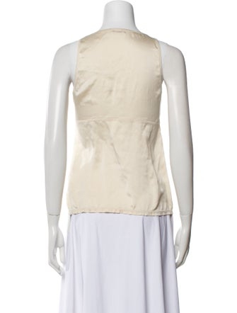 Brunello Cucinelli Silk V-Neck Top