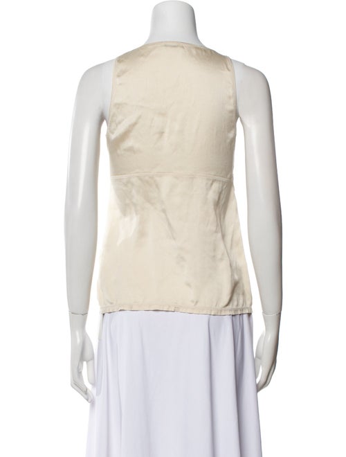 Brunello Cucinelli Silk V-Neck Top