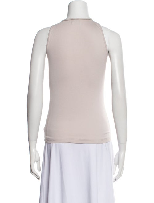 Brunello Cucinelli Scoop Neck Sleeveless Top