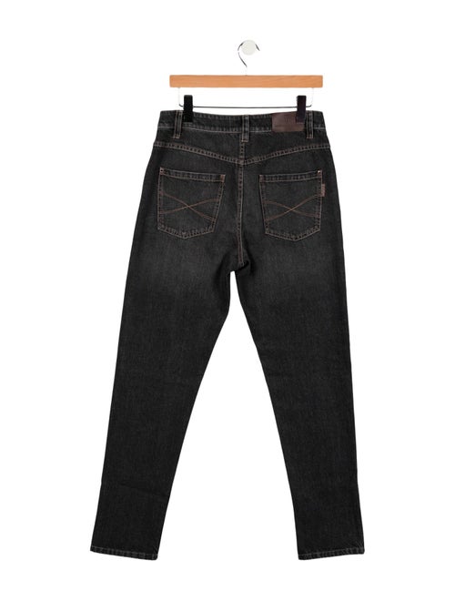 Brunello Cucinelli Mid-Rise Straight Leg Jeans