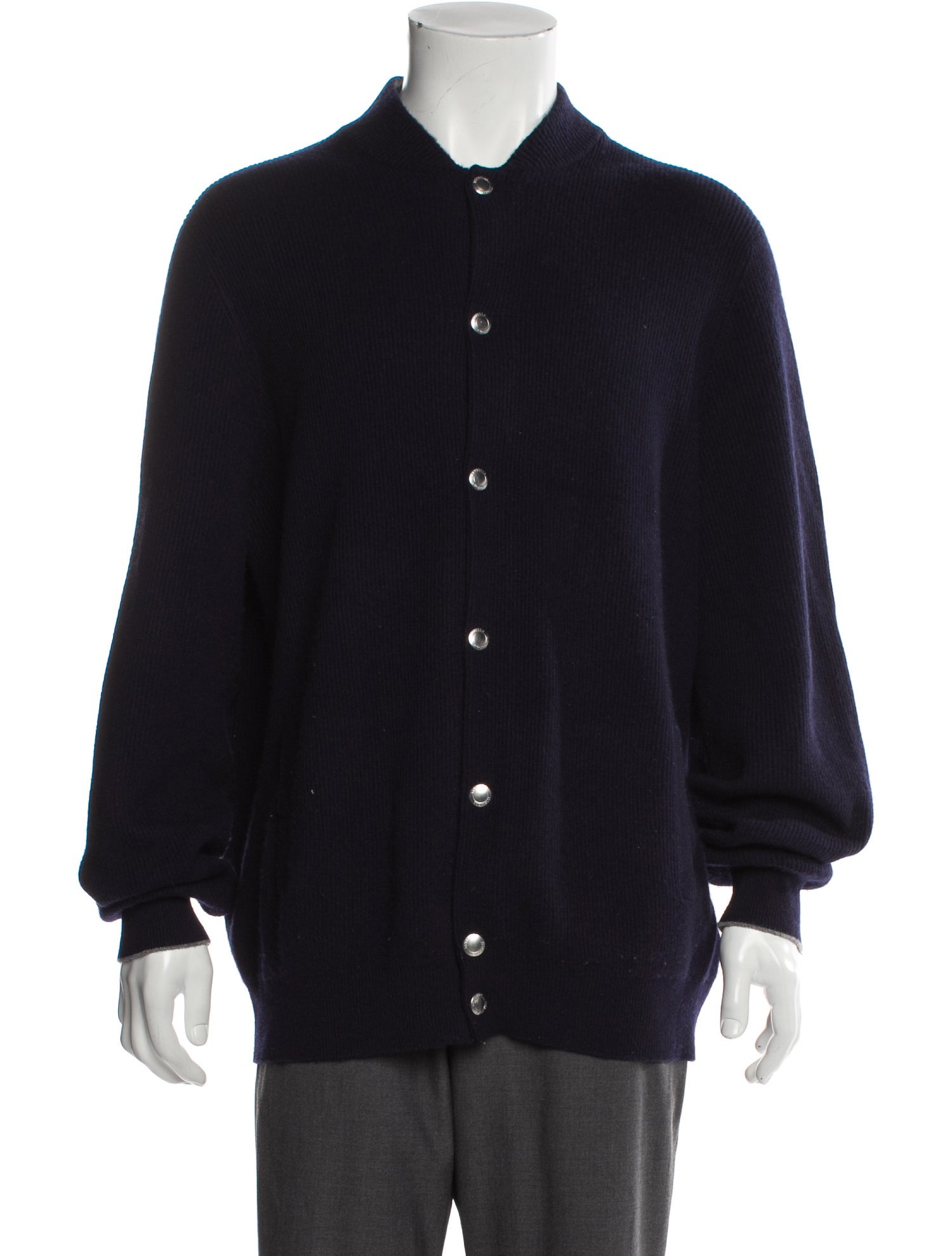 Brunello Cucinelli Cashmere Mock Neck Cardigan