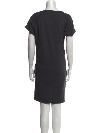 Brunello Cucinelli Bateau Neckline Knee-Length Dress