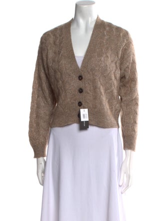 Brunello Cucinelli Mohair V-Neck Sweater