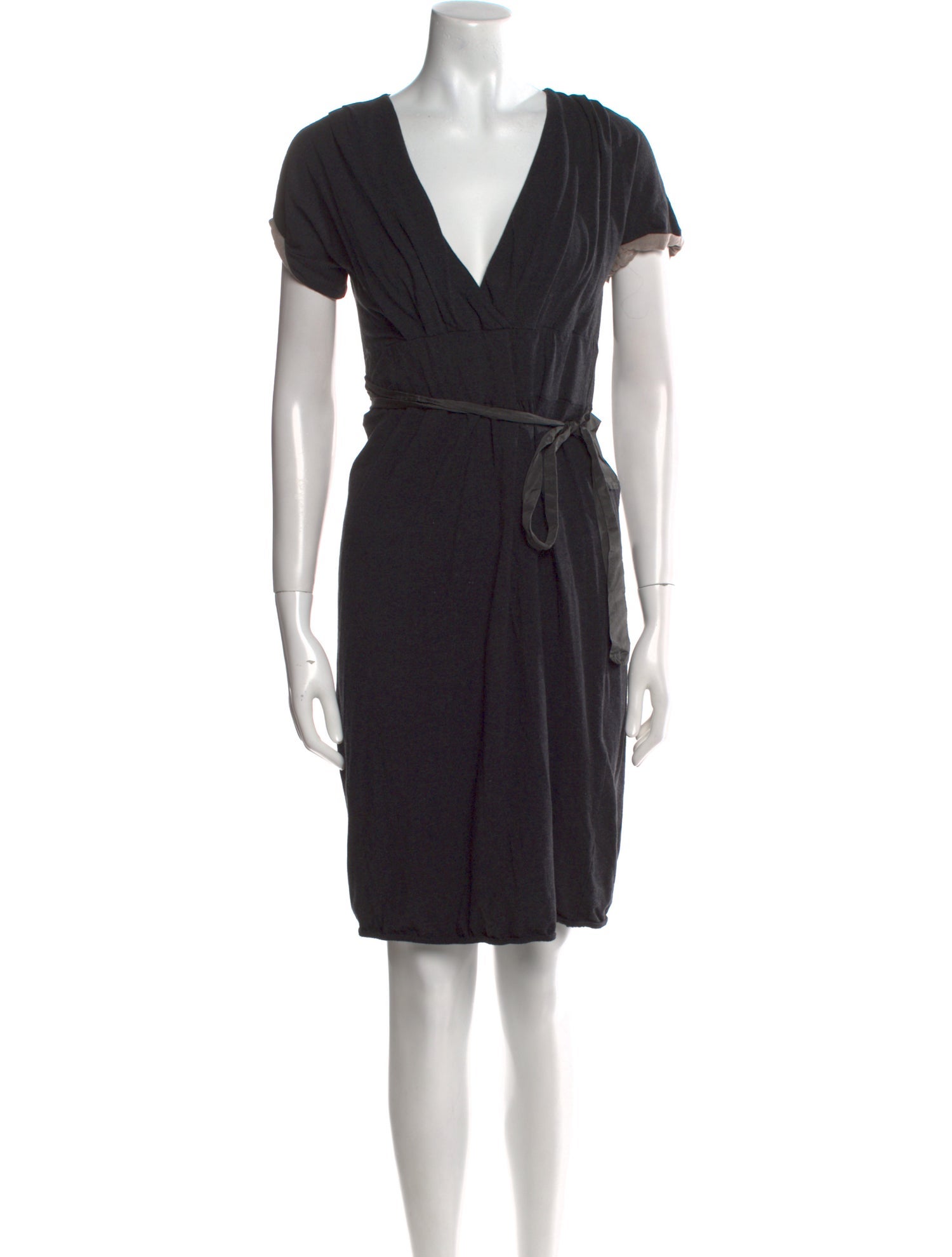 Brunello Cucinelli V-Neck Mini Dress