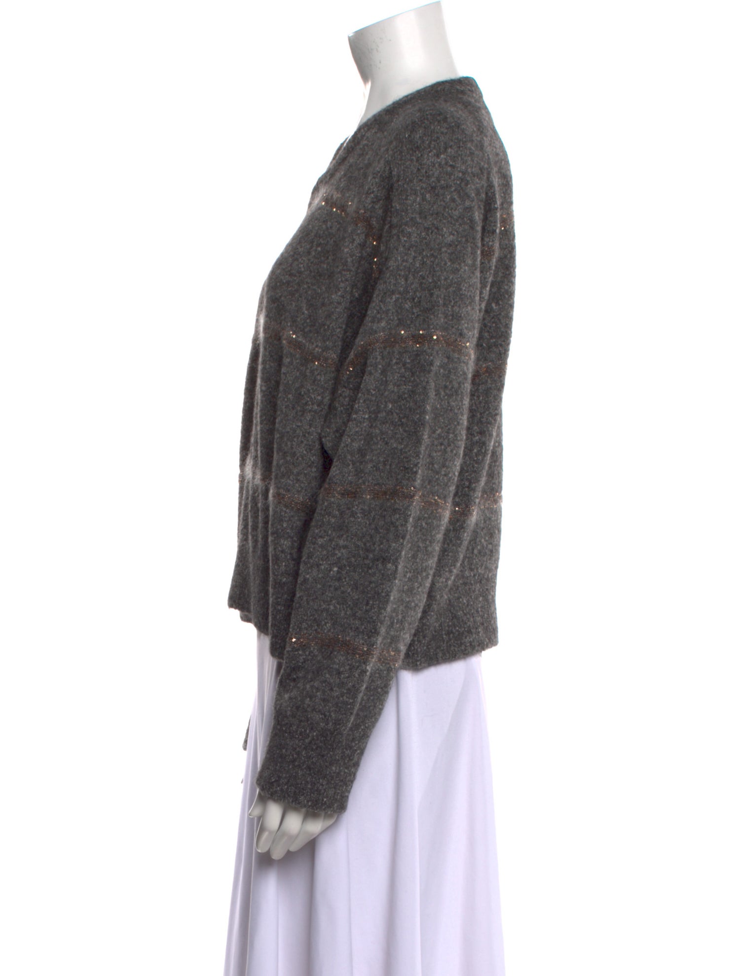 Brunello Cucinelli Alpaca V-Neck Sweater