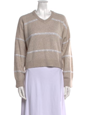 Brunello Cucinelli Alpaca Striped Sweater