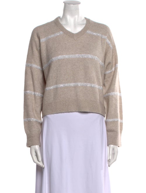 Brunello Cucinelli Alpaca Striped Sweater
