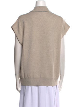 Brunello Cucinelli Cashmere Mock Neck Sweatshirt