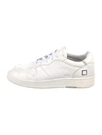 Brunello Cucinelli Leather Lasercut Accents Sneakers