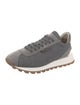 Brunello Cucinelli Canvas Studded Accents Athletic Sneakers