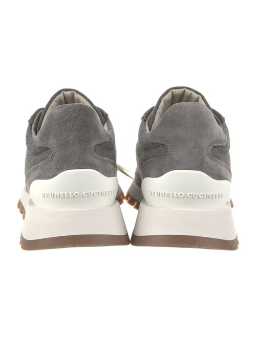 Brunello Cucinelli Canvas Studded Accents Athletic Sneakers