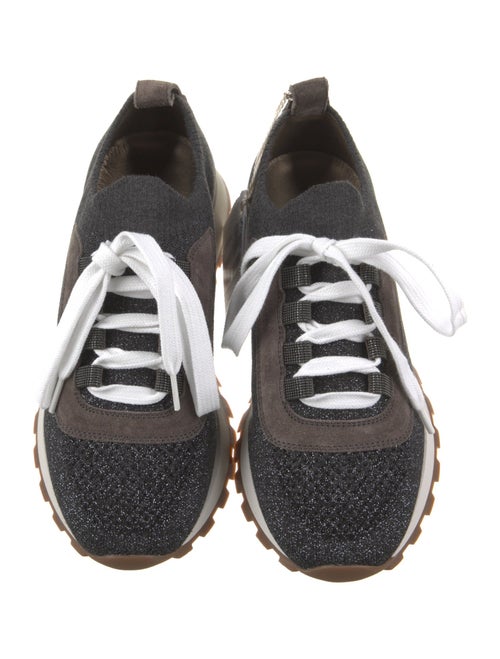 Brunello Cucinelli Glitter Accents Athletic Sneakers
