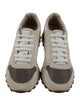 Brunello Cucinelli Suede Colorblock Pattern Sneakers