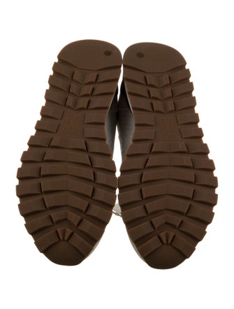 Brunello Cucinelli Suede Colorblock Pattern Sneakers