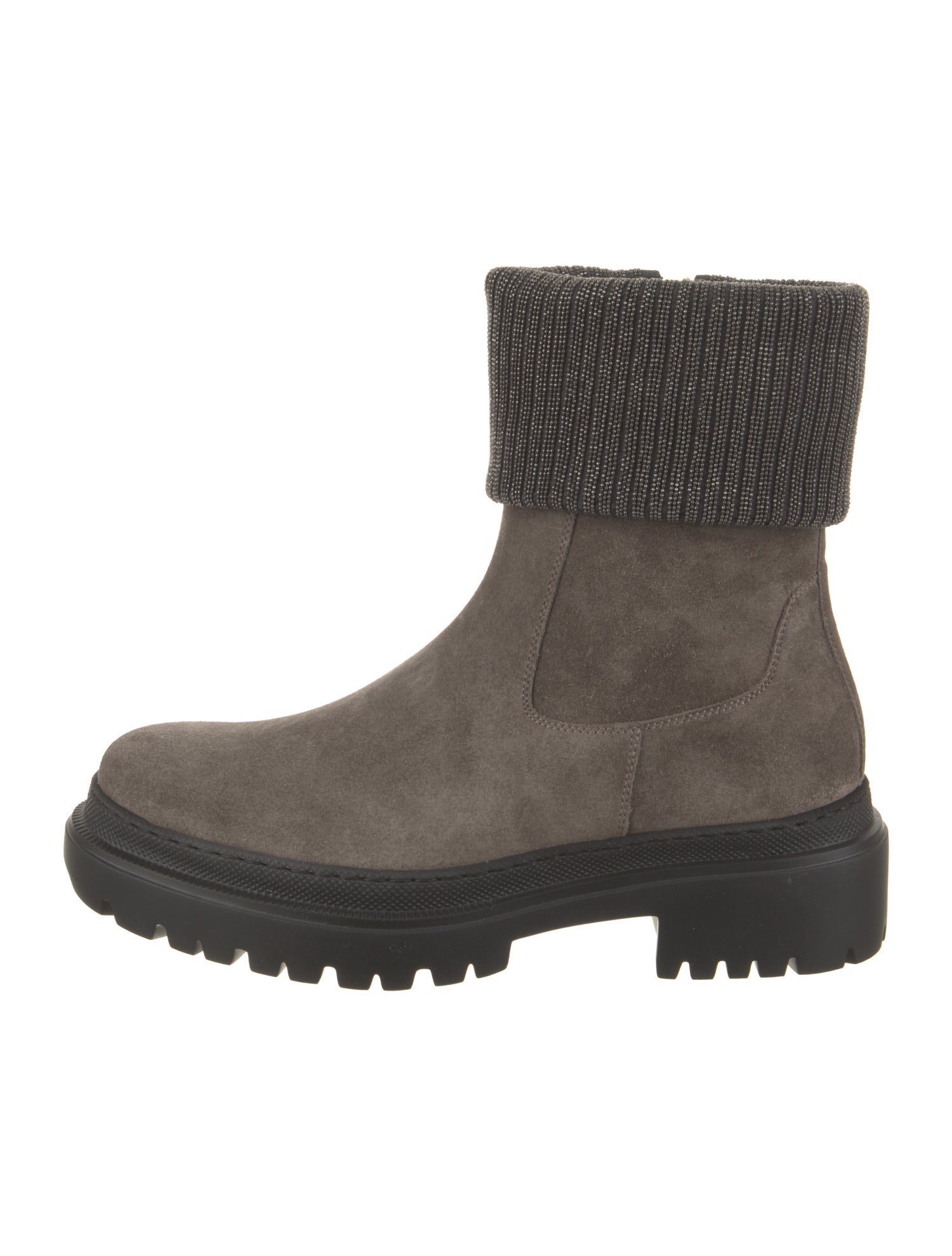 Brunello Cucinelli Suede Moto Boots