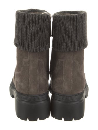 Brunello Cucinelli Suede Moto Boots
