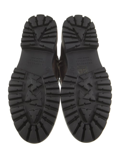 Brunello Cucinelli Suede Moto Boots