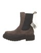Brunello Cucinelli Suede Studded Accents Chelsea Boots