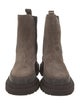 Brunello Cucinelli Suede Studded Accents Chelsea Boots