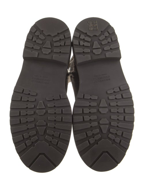 Brunello Cucinelli Suede Studded Accents Combat Boots