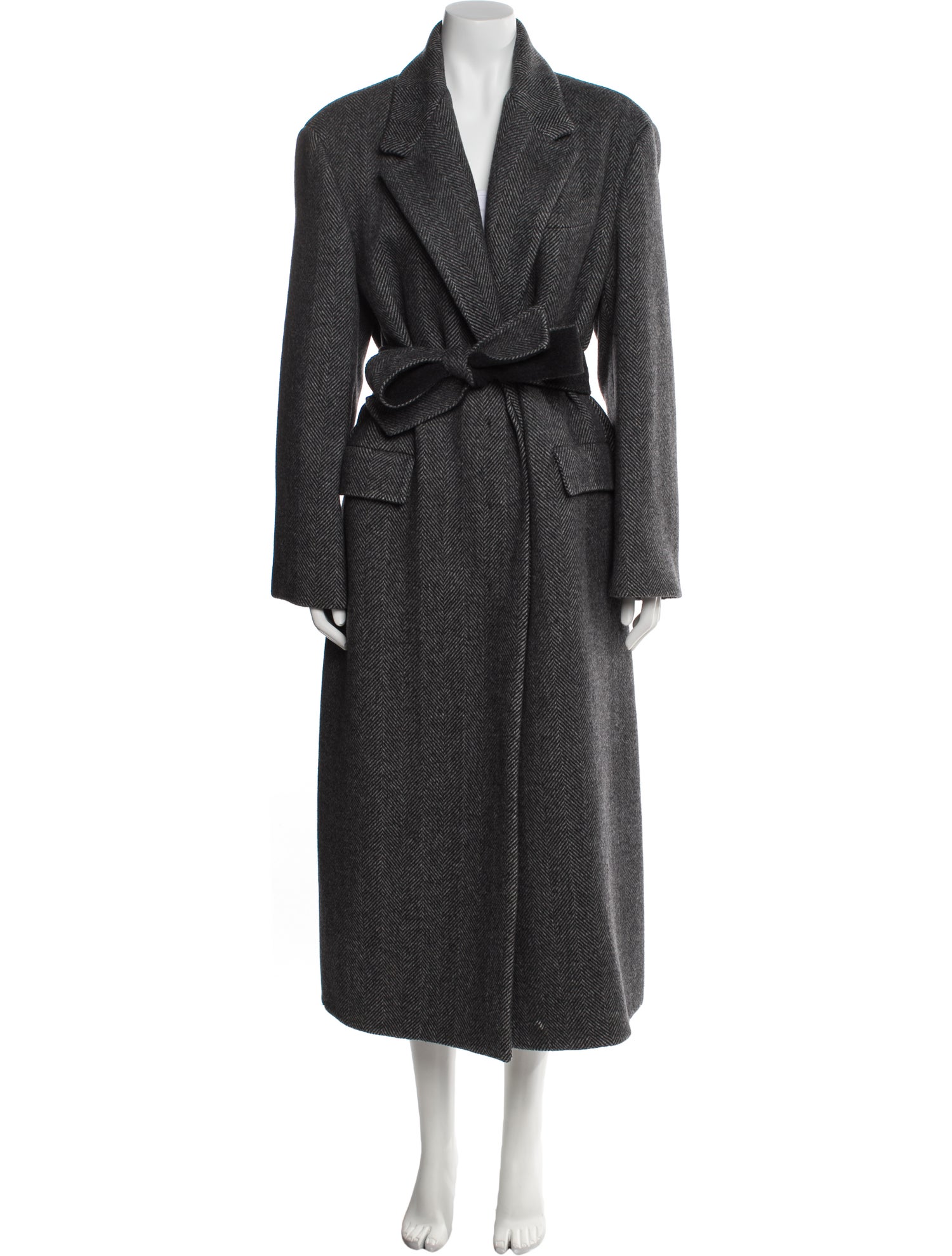 Brunello Cucinelli Virgin Wool Striped Coat