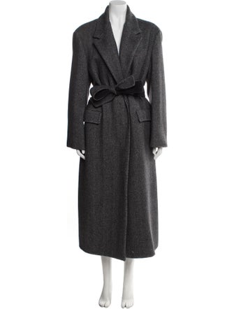 Brunello Cucinelli Virgin Wool Striped Coat