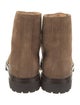 Brunello Cucinelli Suede Leather Trim Embellishment Hiking Boots