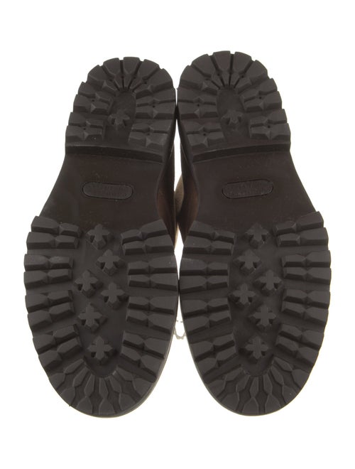 Brunello Cucinelli Suede Leather Trim Embellishment Hiking Boots