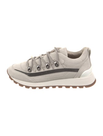Brunello Cucinelli Suede Studded Accents Sneakers