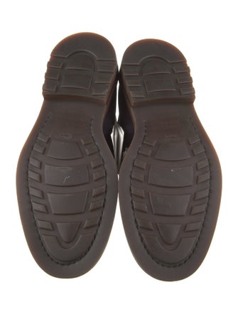 Brunello Cucinelli Suede Leather Trim Embellishment Hiking Boots