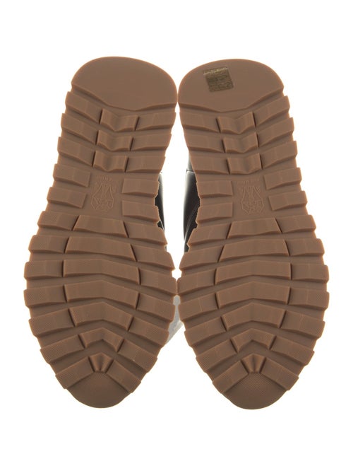 Brunello Cucinelli Leather Studded Accents Sneakers