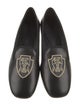 Brunello Cucinelli Leather Embroidered Accent Loafers