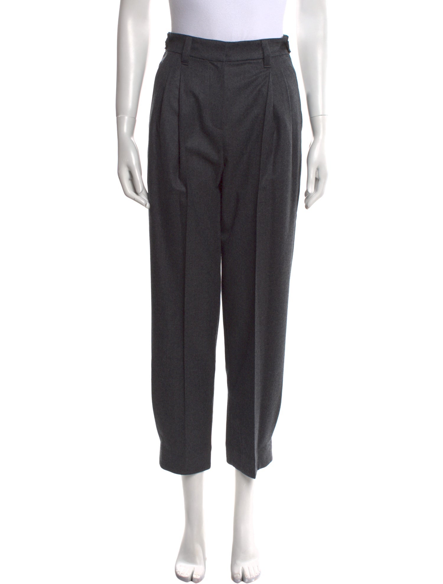 Brunello Cucinelli Virgin Wool Straight Leg Pants