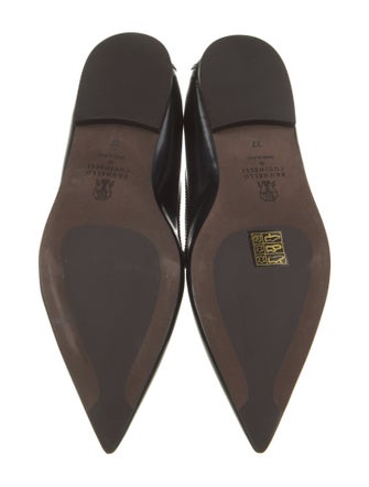 Brunello Cucinelli Leather Studded Accents Loafers