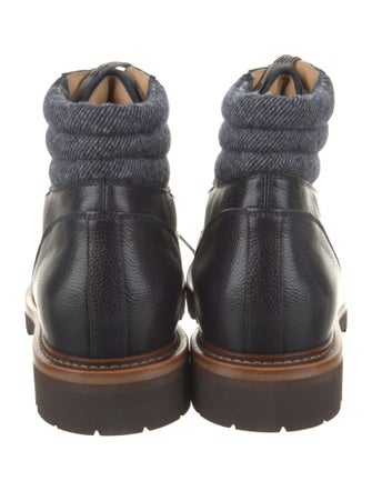 Brunello Cucinelli Leather Hiking Boots