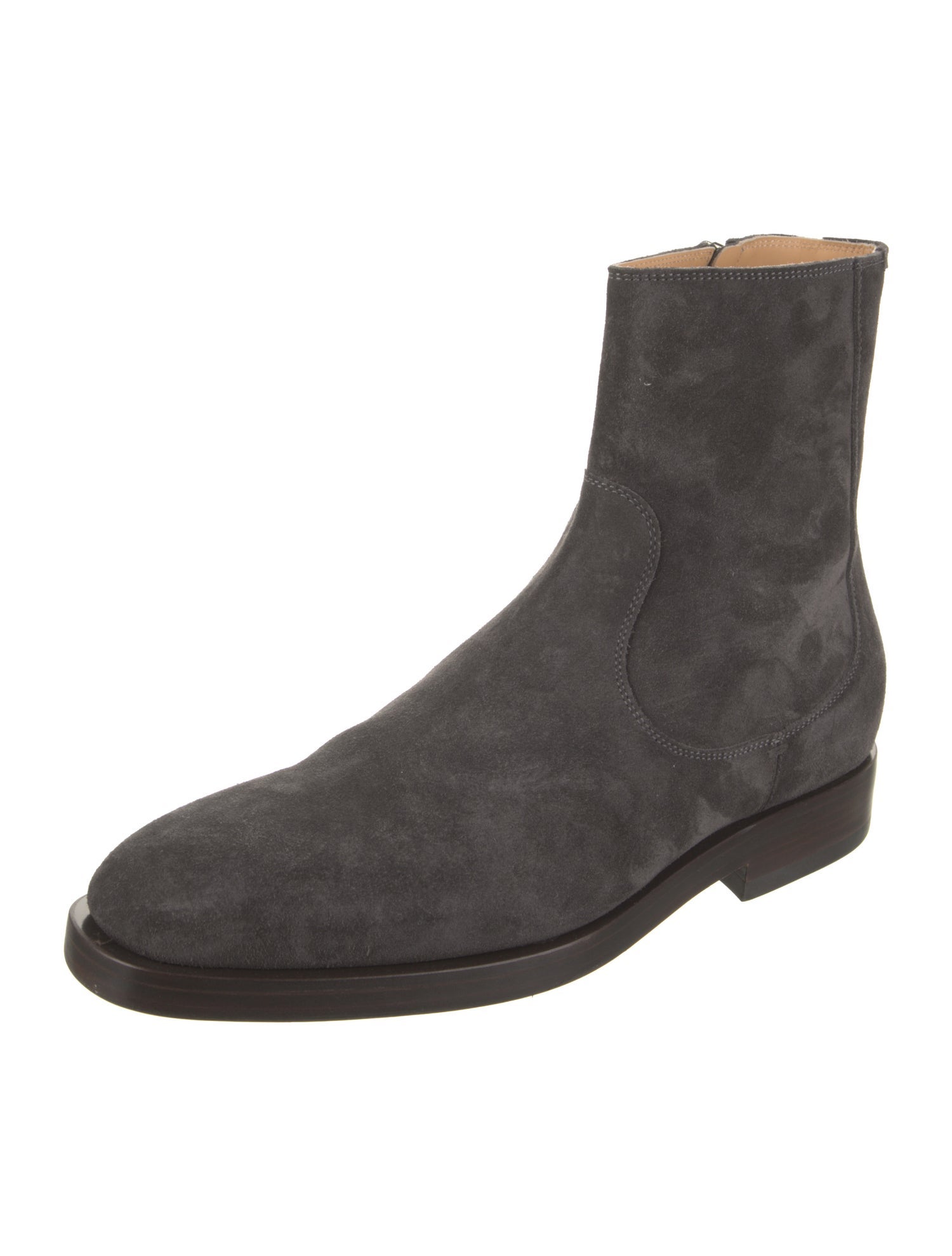 Brunello Cucinelli Suede Leather Trim Embellishment Boots