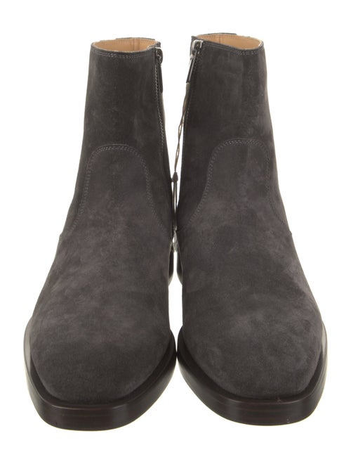 Brunello Cucinelli Suede Leather Trim Embellishment Boots