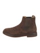Brunello Cucinelli Suede Leather Trim Embellishment Chelsea Boots