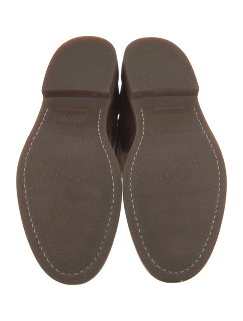 Brunello Cucinelli Suede Leather Trim Embellishment Chelsea Boots